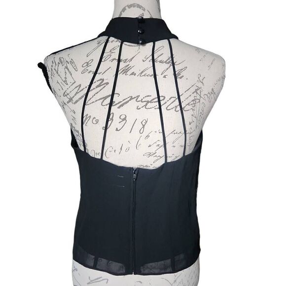 J.R. Nites by Caliendo Ladies Black Strappy Beaded Halter Top - Size 10 - Picture 6 of 8